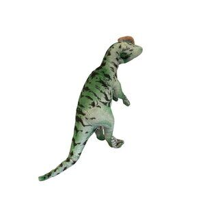 GREEN Dinosaur 2 Ft Plush Soft Toy wire frame Large Unique  Toy Network